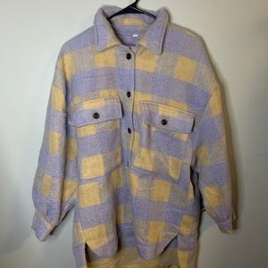 Plaid Shacket Shein